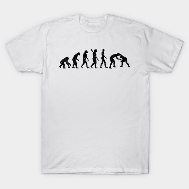 BLACK WRESTLING EVOLUTION T-Shirt by Freedom Haze